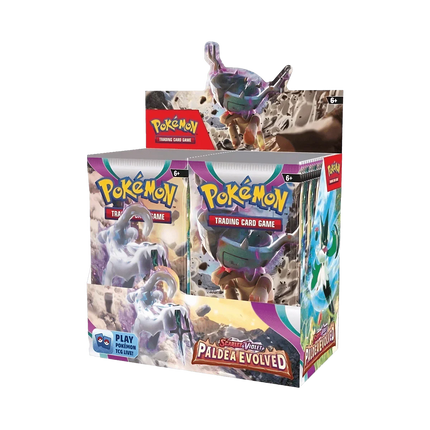 Pokemon TCG - Scarlet & Violet - Paldea Evolved Display Case (6x Booster Boxes) - The Card Vault