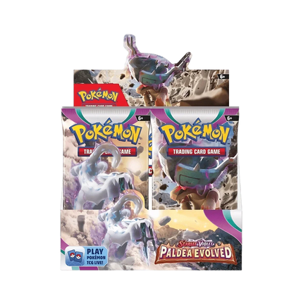 Pokemon TCG - Scarlet & Violet - Paldea Evolved Display Case (6x Booster Boxes) - The Card Vault