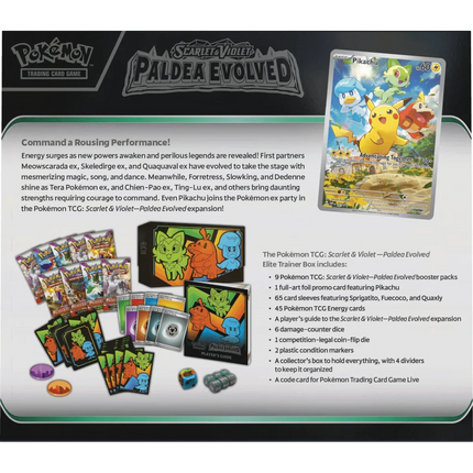 Pokemon TCG - Scarlet & Violet - Paldea Evolved Elite Trainer Box - The Card Vault