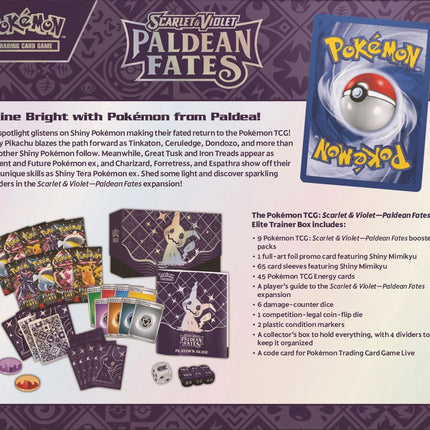 Pokemon TCG - Scarlet & Violet - Paldean Fates - Elite Trainer Box - The Card Vault