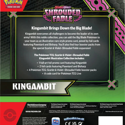 Pokemon TCG - Scarlet & Violet - Shrouded Fable - Kingambit Illustration Collection Box
