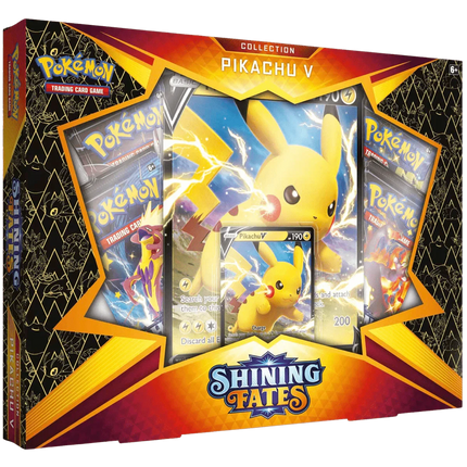 Pokemon TCG: Shining Fates Pikachu V Collection Box - The Card Vault