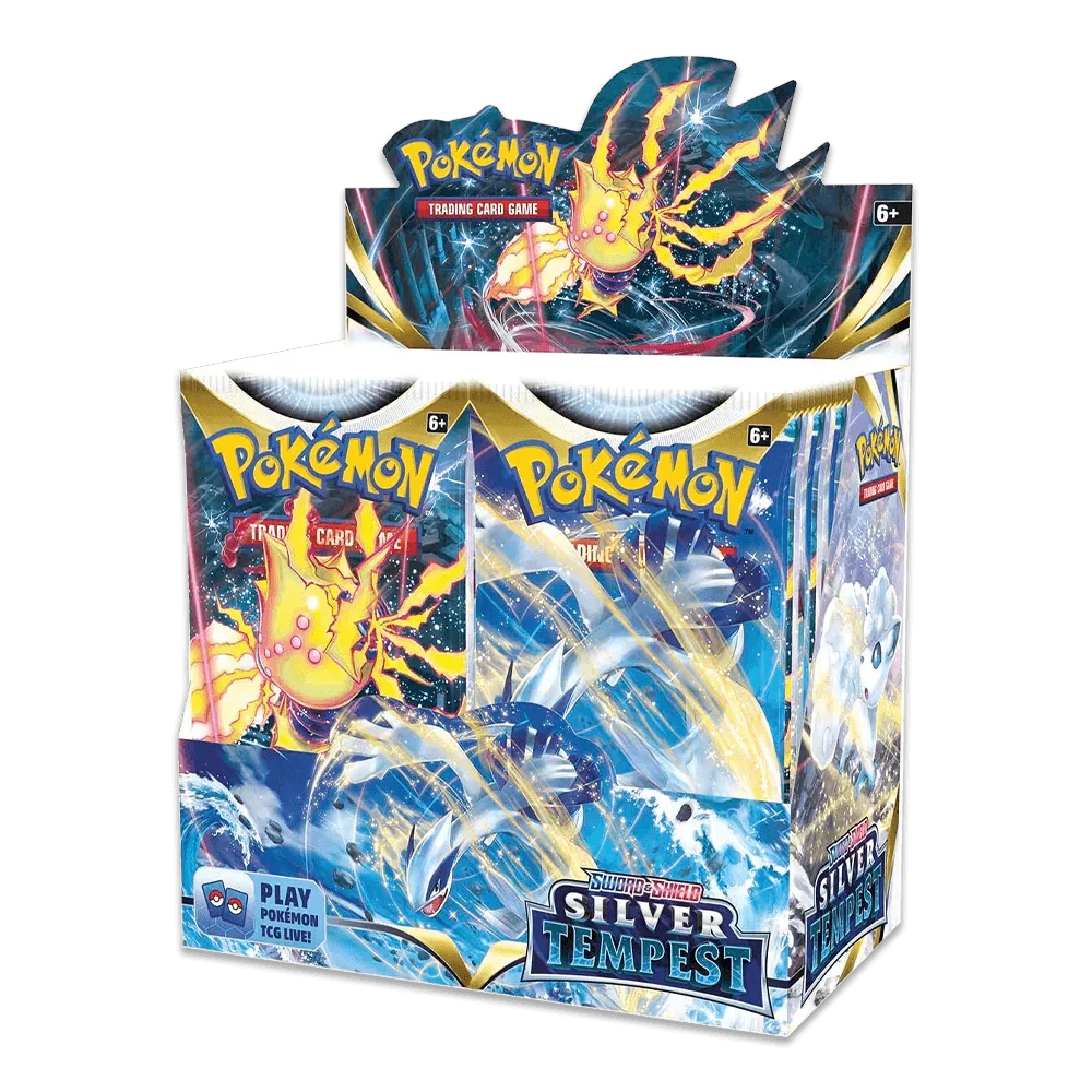 Pokemon TCG - Sword & Shield - Silver Tempest Booster Box (36x Packs) The Card Vault Pokemon TCG - Sword & Shield - Silver Tempest Booster Box (36x Packs) The Card Vault