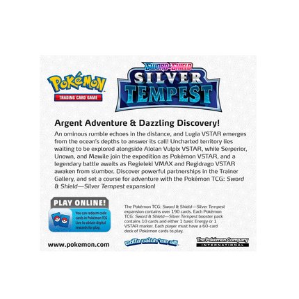 Pokemon TCG - Sword & Shield - Silver Tempest Booster Box - The Card Vault