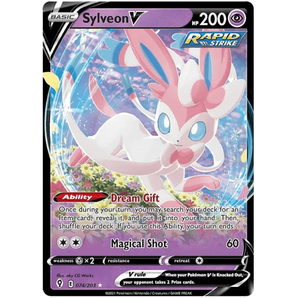 Pokemon TCG: V Heroes Tin - Sylveon V - The Card Vault