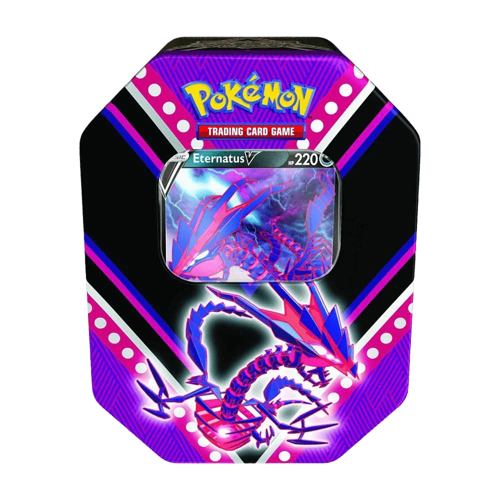 Pokemon TCG - Sword & Shield - V Powers Tin - Eternatus The Card Vault Pokemon TCG - Sword & Shield - V Powers Tin - Eternatus The Card Vault