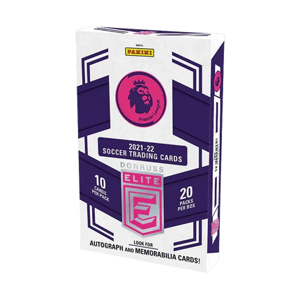 Premier League 2021/22 Donruss Elite Football (Soccer) - Retail Box (20 Packs) - The Card Vault