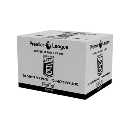Premier League 2022/23 Donruss Elite Football (Soccer) - Fat Pack Display Case (10x Fat Pack Boxes) - The Card Vault