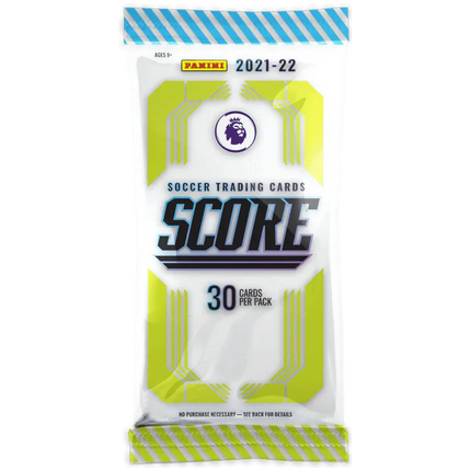 Premier League Score 21/22 Football (Soccer) - Fat Pack Retail Box (12 Packs) - The Card Vault