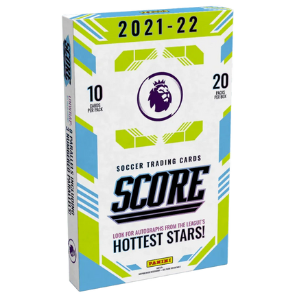 Premier League Score 21/22 Football (Soccer)- Retail Box (20 Packs) - The Card Vault