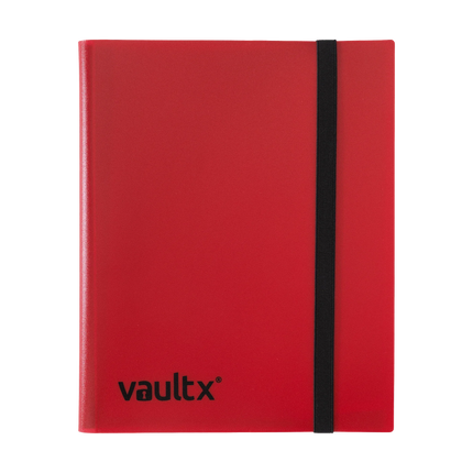 Vault X - 9-Pocket Strap Binder - Red