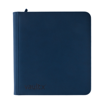 Vault X - 12-Pocket Exo-Tec® Zip Binder - Blue