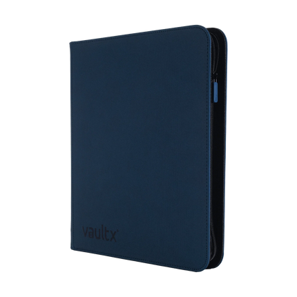 Vault X - 12-Pocket Exo-Tec® Zip Binder - Blue