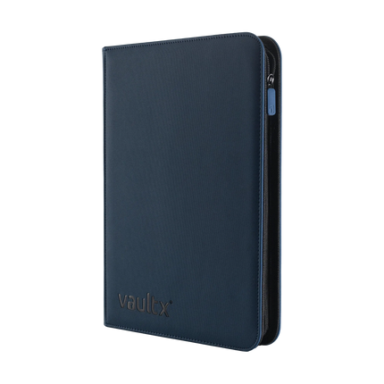 Vault X - 9-Pocket Exo-Tec® Zip Binder - Blue