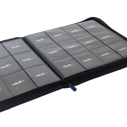 Vault X - 12-Pocket Exo-Tec® Zip Binder - Blue