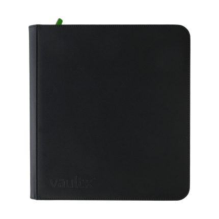 Vault X - 12-Pocket Exo-Tec® Zip Binder - Black