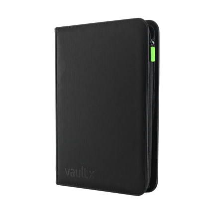 Vault X - 9-Pocket Exo-Tec® Zip Binder - Black