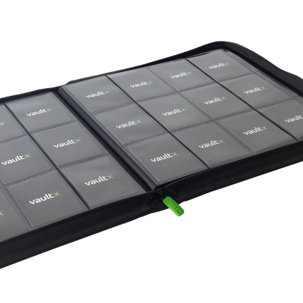 Vault X - 12-Pocket Exo-Tec® Zip Binder - Black