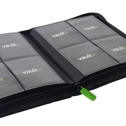 Vault X - 4-Pocket Exo-Tec® Zip Binder - Black