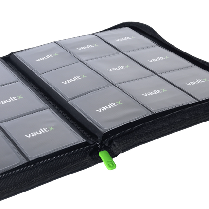 Vault X - 9-Pocket Exo-Tec® Zip Binder - Black