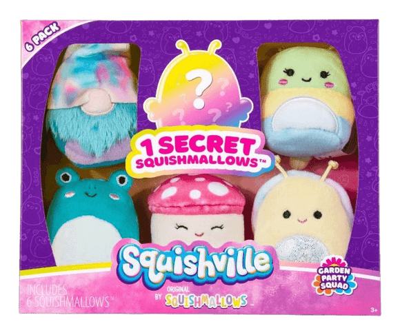 Squishmallows - Squishville - Garden Party Squad 6-Pack (2in) - The Card Vault