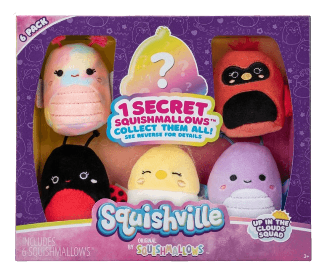 Squishmallows - Squishville - Up in the Clouds Squad 6-Pack (2in) - The Card Vault