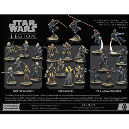 Star Wars Legion: Shadow Collective Mercenary Starter Set - The Card Vault