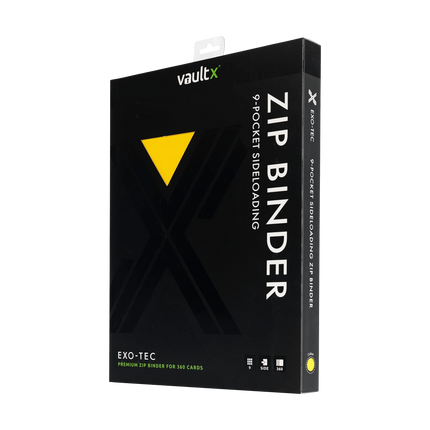 Classeur à fermeture éclair Vault X 9 pochettes Exo-Tec® - Jaune