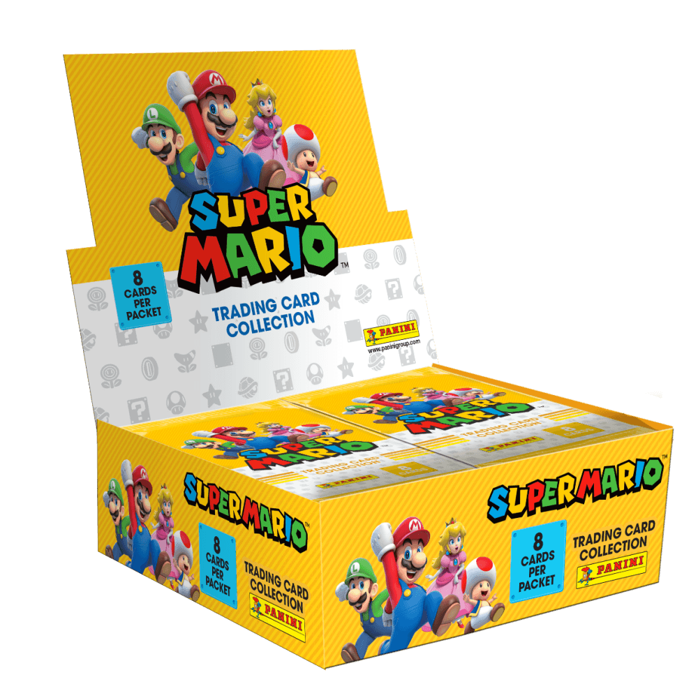 Super Mario Trading Cards - Booster Box (18 Packs) - The Card Vault
