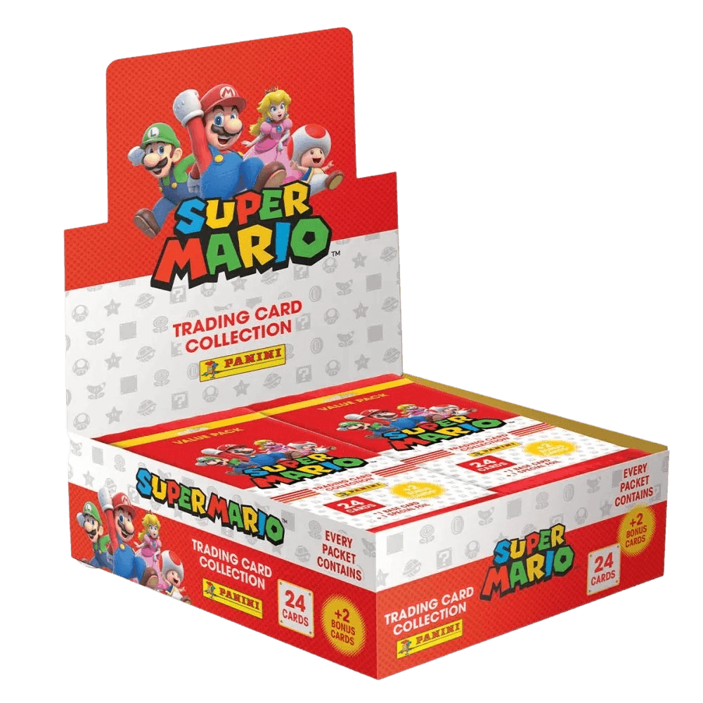 Super Mario Trading Cards - Fat Pack Booster Box (10 Packs) - The Card Vault