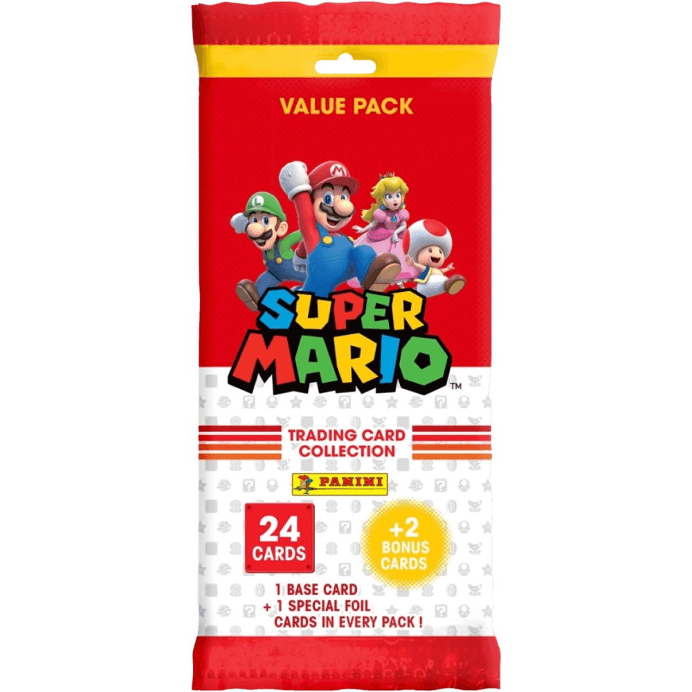 Super Mario Trading Cards - Fat Pack Booster Box (10 Packs) - The Card Vault