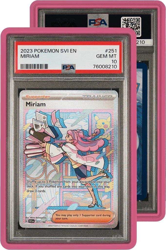 The Card Vault - Graded Card Case Bumper (PSA) - Pink The Card Vault - Graded Card Case Bumper (PSA) - Pink
