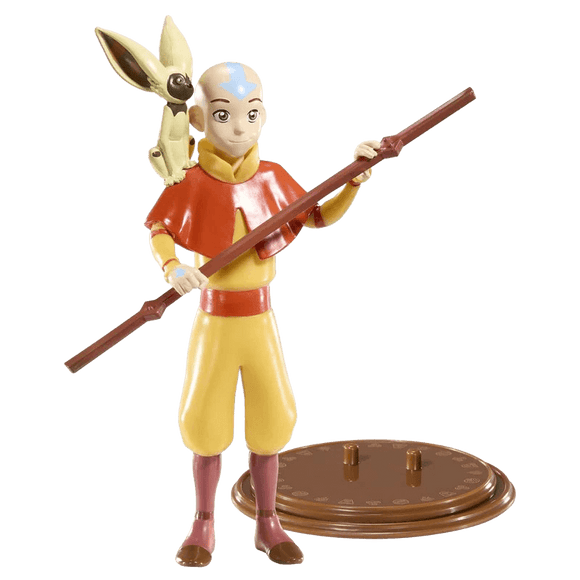The Noble Collection - Avatar: The Last Airbender - Aang Bendyfig Action Figure - The Card Vault