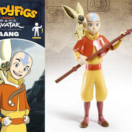 The Noble Collection - Avatar: The Last Airbender - Aang Bendyfig Action Figure - The Card Vault