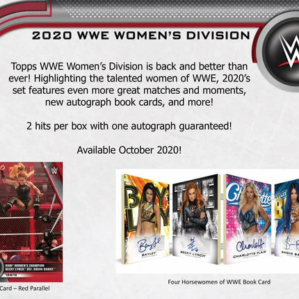 Topps - 2020 Women's Division WWE Wrestling - Hobby Box - The Card Vault