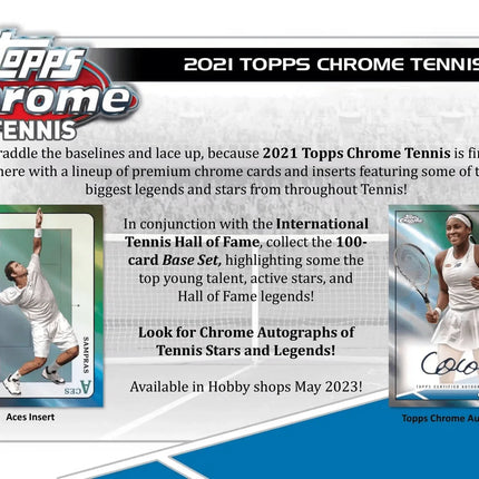 Topps - 2021 Chrome Tennis - Hobby Box - The Card Vault