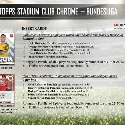 Topps - 2021/22 Bundesliga Stadium Club Chrome Football (Soccer) - Hobby Box - The Card Vault