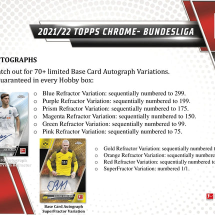 Topps - 2021/22 Chrome Bundesliga Football (Soccer) - Hobby Box - The Card Vault