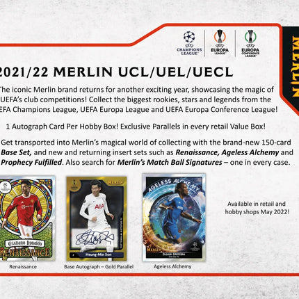 Topps - 2021/22 Chrome Merlin UEFA Champions League Football (Soccer) - Hobby Box - The Card Vault