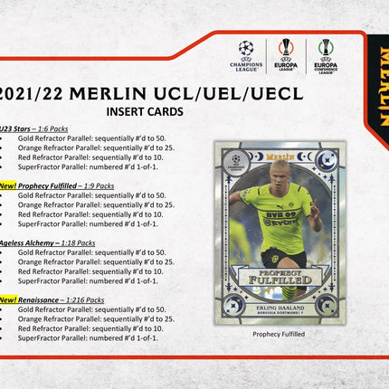 Topps - 2021/22 Chrome Merlin UEFA Champions League Football (Soccer) - Hobby Box - The Card Vault