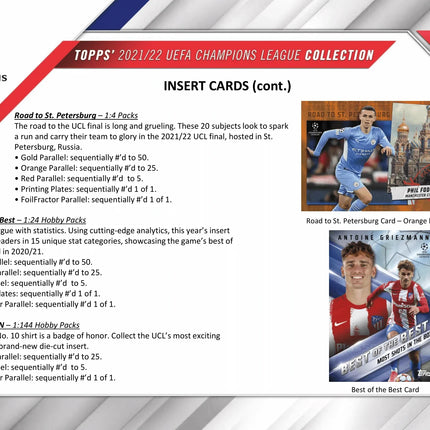 Topps - 2021/22 UEFA Champions League Football (Soccer) - Hobby Box - The Card Vault