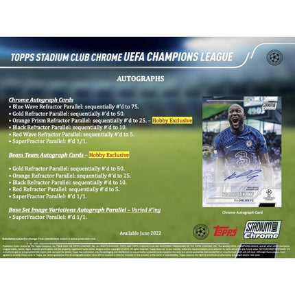 Topps - 2021/22 UEFA Champions League Stadium Club Chrome - Hobby Box - The Card Vault