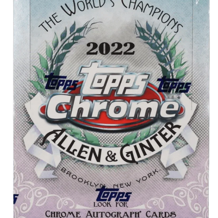 Topps - 2022 Allen & Ginter Chrome Baseball (MLB) - Hobby Box - The Card Vault