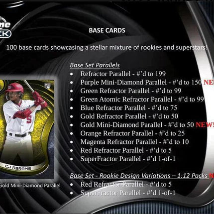 Topps - 2022 Chrome Black Baseball (MLB) - Hobby Box - The Card Vault