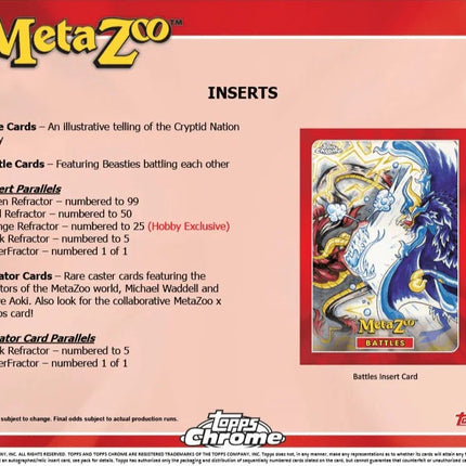 Topps - 2022 Chrome MetaZoo - Hobby Box - The Card Vault