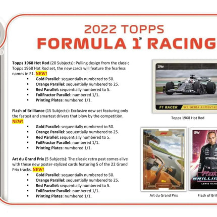 Topps - 2022 Formula 1 (F1) Flagship Racing - Hobby Box - The Card Vault