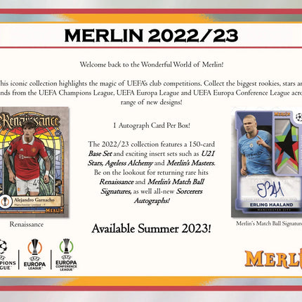 Topps - 2022/23 Chrome Merlin UEFA Club Competitions Football (Soccer) - Hobby Box - The Card Vault
