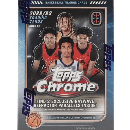 Topps - 2022/23 Chrome Overtime Elite Basketball (NBA) - Blaster Box - The Card Vault