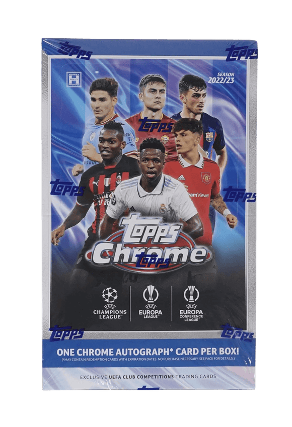 Topps - 2022/23 Chrome UEFA Competitions Football (Soccer) - Hobby Box - The Card Vault