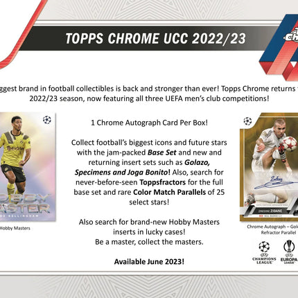 Topps - 2022/23 Chrome UEFA Competitions Football (Soccer) - Hobby Box - The Card Vault